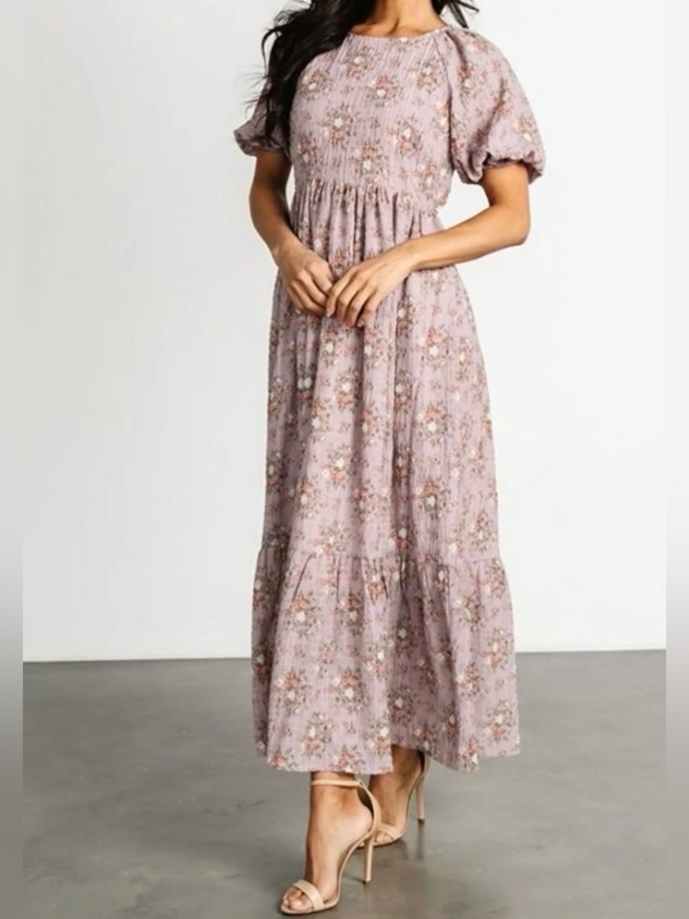 Baltic Born Dusty Rose Floral Maxi Dress